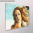 Canvas print The birth of Venus detail, Botticelli, side