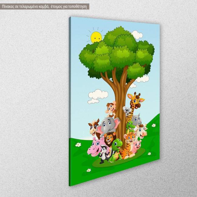 Kids canvas print Happy friends