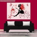 Canvas print Butterfly lady