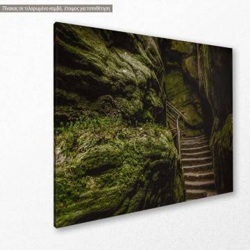 Canvas print Mountain steps 2