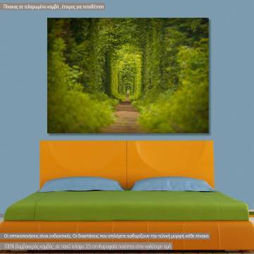 Canvas print Tunnel of love