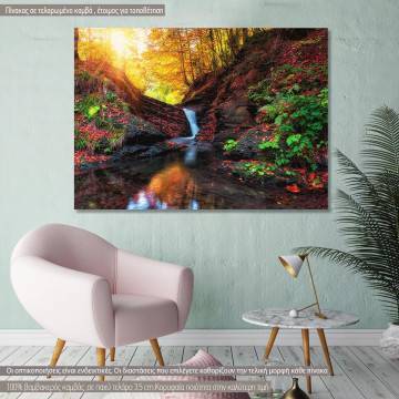 Canvas print Mountain creek