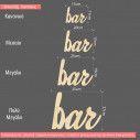 Ξύλινη λέξη Bar