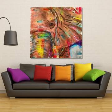 Canvas print Psychedelic elephant