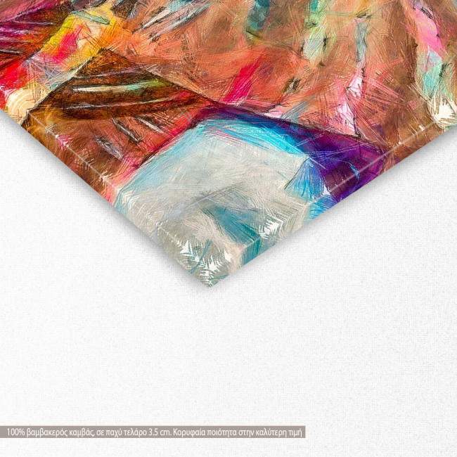 Πίνακας σε καμβά Psychedelic elephant, λεπτομέρεια