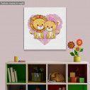 Kids canvas print Lion cubs