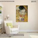 Canvas print The kiss, close up, Klimt Gustav