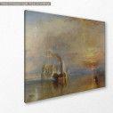 The fighting Temeraire  by J. M. W. Turner, αντίγραφο - αναπαραγωγή πίνακα σε καμβά, κοντινό