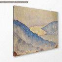 Canvas print Evening mist on lake Thun, Hodler F., side