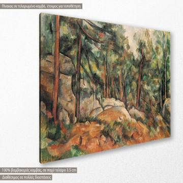 Πίνακας ζωγραφικής In the forest, Cezanne P., αντίγραφο σε καμβά 2