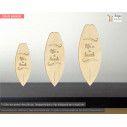 Wooden Surfboard decorative figure