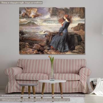 Canvas print Miranda, Waterhouse J. W.