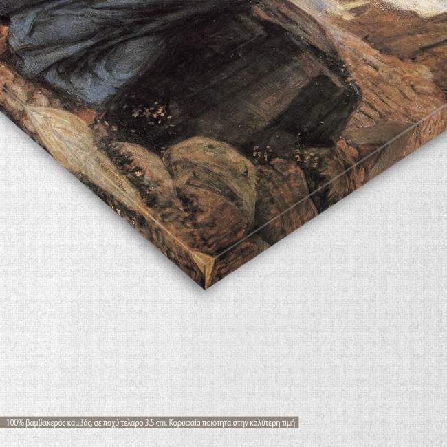 Canvas print Miranda, Waterhouse J. W., detail