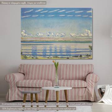 Πίνακας ζωγραφικής Rhythmische landschaft am Genfersee, Hodler F., αντίγραφο σε καμβά