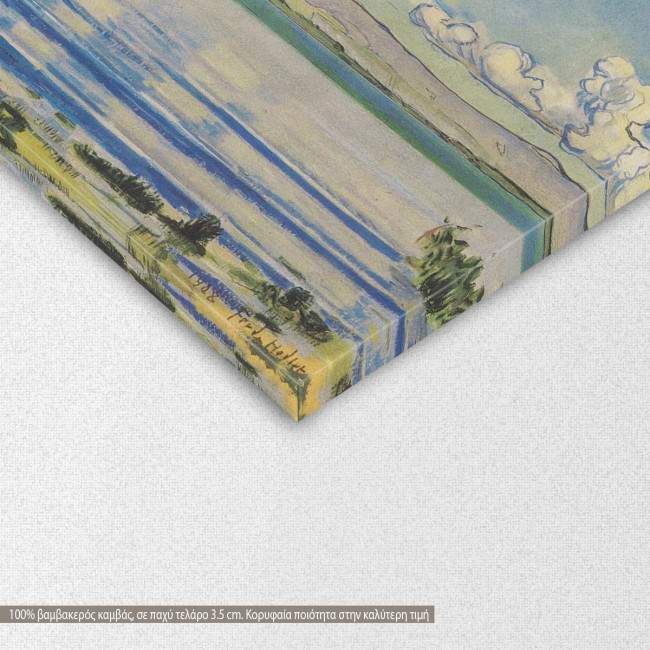 Rhythmische landschaft am Genfersee by F. Hodler, αντίγραφο - αναπαραγωγή πίνακα σε καμβά, λεπτομέρεια