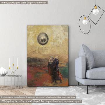 Canvas print The black sun, Redon Odilon