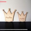Wooden Crown  decorative figure
