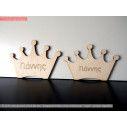 Wooden Royal Crown decorative figure