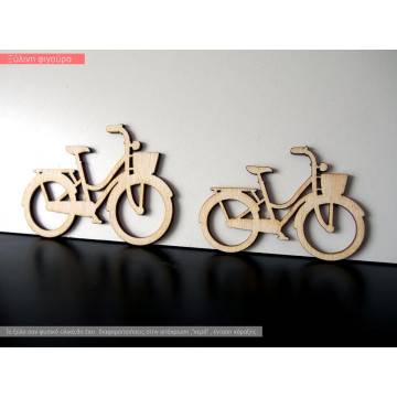 Wooden girly bicycle decorative figure 2