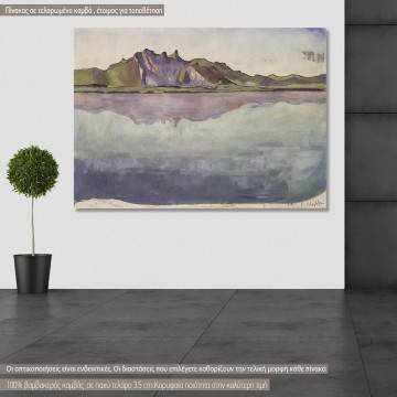 Canvas print Lake Thun, Hodler F.