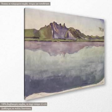 Πίνακας ζωγραφικής Lake Thun Hodler F. Καμβάς τελαρωμένος Όψη 1 2