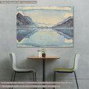 Canvas print Thun with symmetric mirroring, Hodler F.
