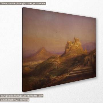 Πίνακας ζωγραφικής View of the Acropolis, Müller R., αντίγραφο σε καμβά 2