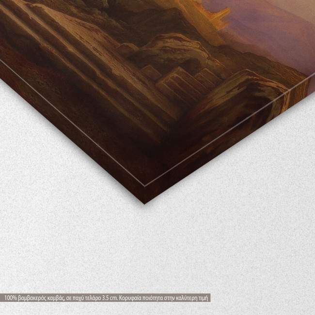 Canvas print View of the Acropolis, Müller R., detail
