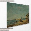 Canvas print The fisherman's house on the beach, Volanakis, side