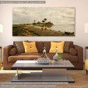 Canvas print Figures on the beach, Volanakis