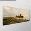 Canvas print Figures on the beach, Volanakis, side