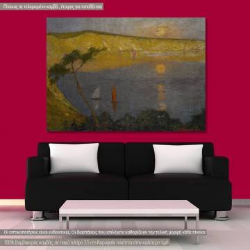 Canvas print Along the coast Oikonomou M. Framed canvas View 1 2