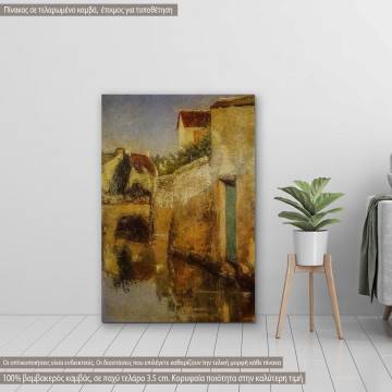 Canvas print Canal houses, Rizos