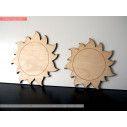 Wooden Sun decorative figure