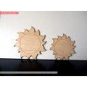 Wooden Sun decorative figure