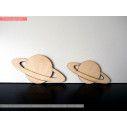 Wooden saturn decorative figure