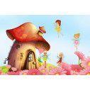 Wallpaper House with fairies