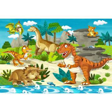 Ταπετσαρία τοίχου The dinosaur land 2