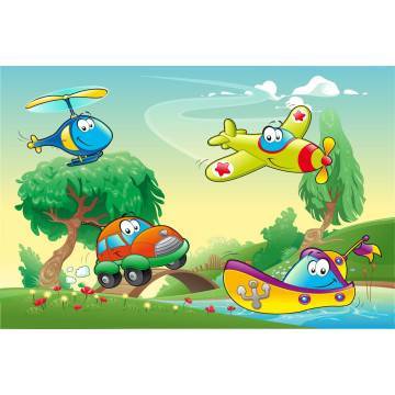 Ταπετσαρία τοίχου Crazy machines 2