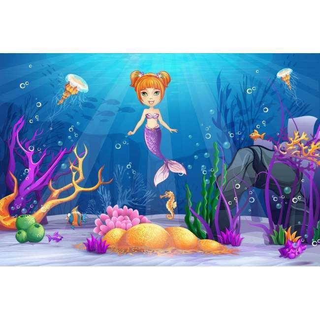 Wallpaper Mermaid in the sea