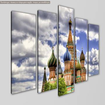 Πίνακας σε καμβά Saint Basil Cathedral, πεντάπτυχος 2