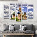 Canvas print Saint Basil Cathedral five panels