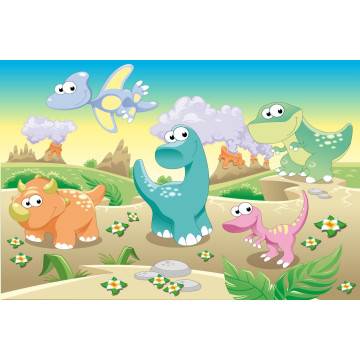 Ταπετσαρία τοίχου Cute dinosaurs 2
