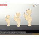 Wooden Angel boy  decorative figure
