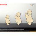 Wooden Angel girl  decorative figure