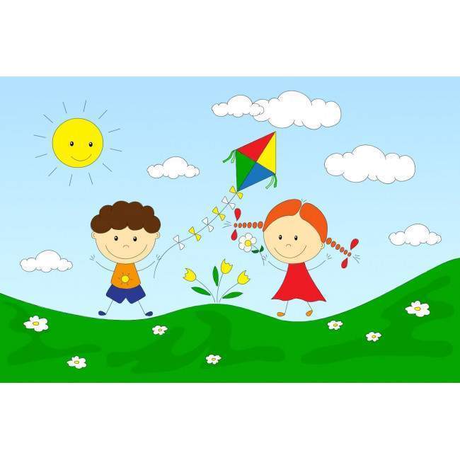 Playing in the sun, φωτογραφική ταπετσαρία