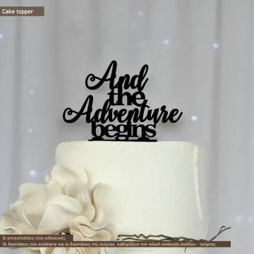 Cake topper And the adventure begins