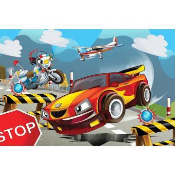 Ταπετσαρία τοίχου Speeding car 2