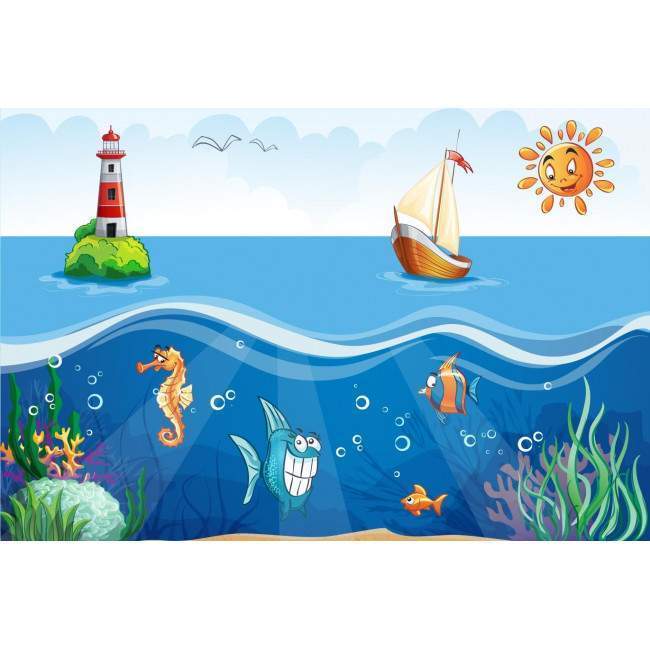 At sea bottom, φωτογραφική ταπετσαρία