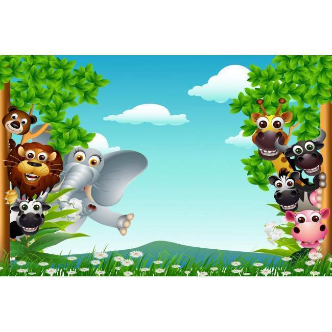 Wallpaper Happy party in the countryside